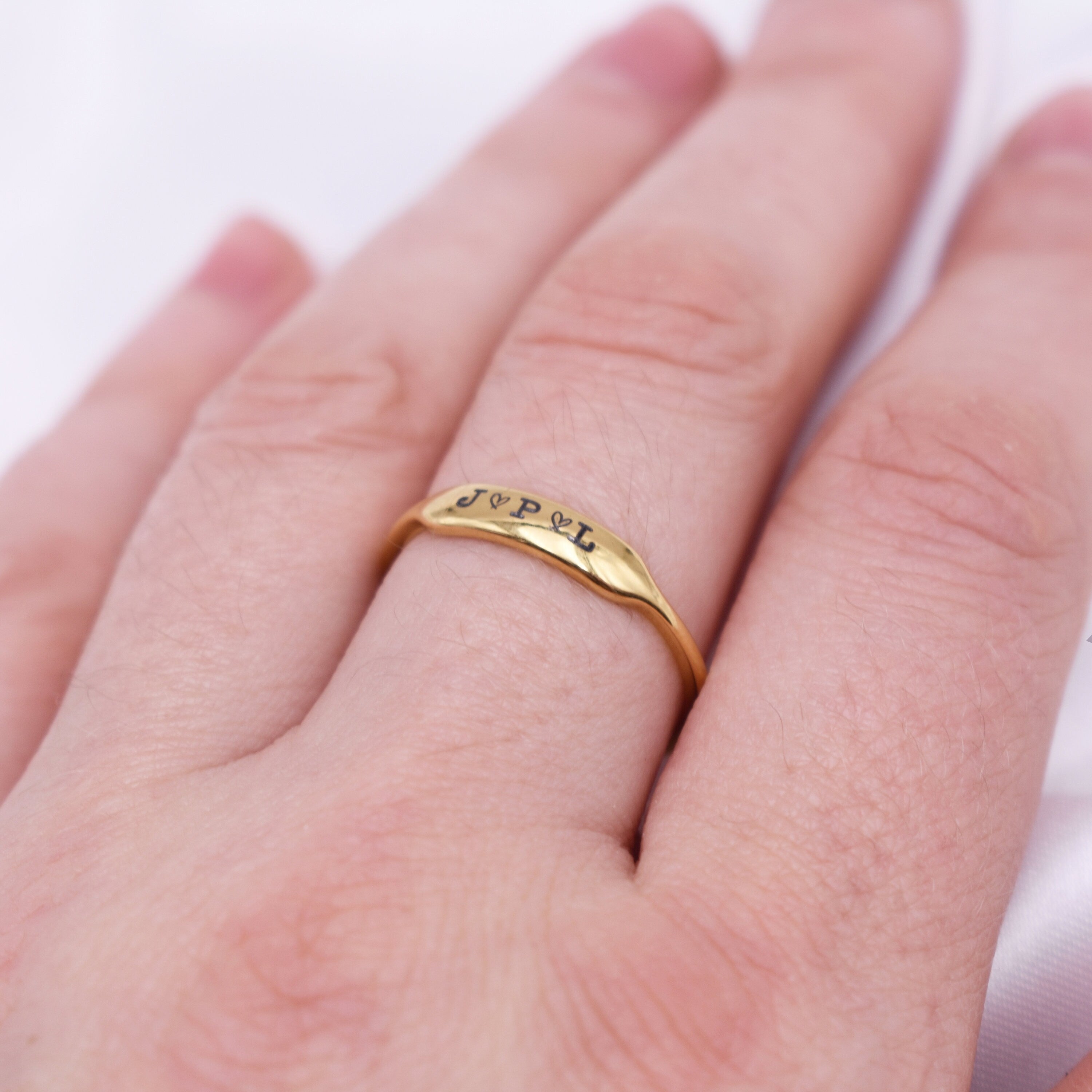 Minimalistic Name Ring