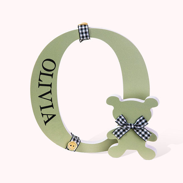 Personalized Alphabet Letter Wooden Sign with Name Baby Shower Christmas Home Decor for Baby Kid