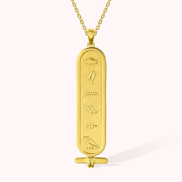 Personalized Egypt Cartouche Name Necklace Hieroglyph Egypt Necklace Christmas Gift for Family Friend