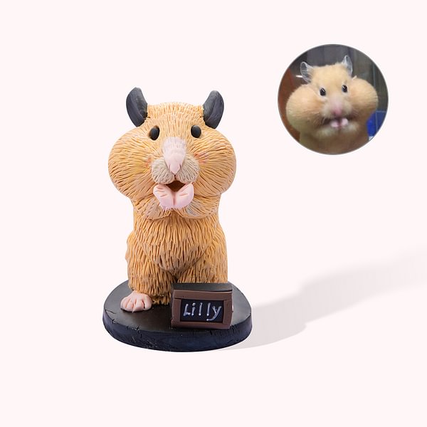Personalized Handmade Pet Portrait Statue Photo Dog Cat Parrot Tortoise Hamster Horse Portrait Statue Pet Lover Gift Pet Memorial Gift