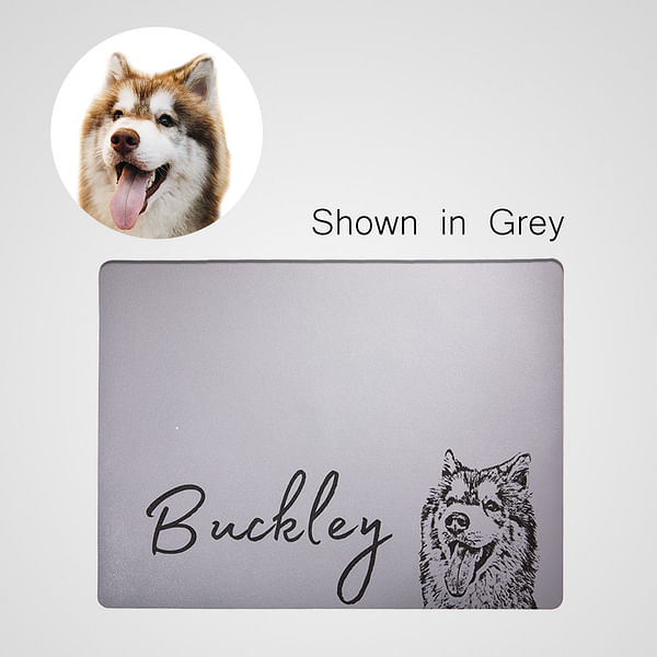 Custom Name Pet Mat Photo Dog Food Mat